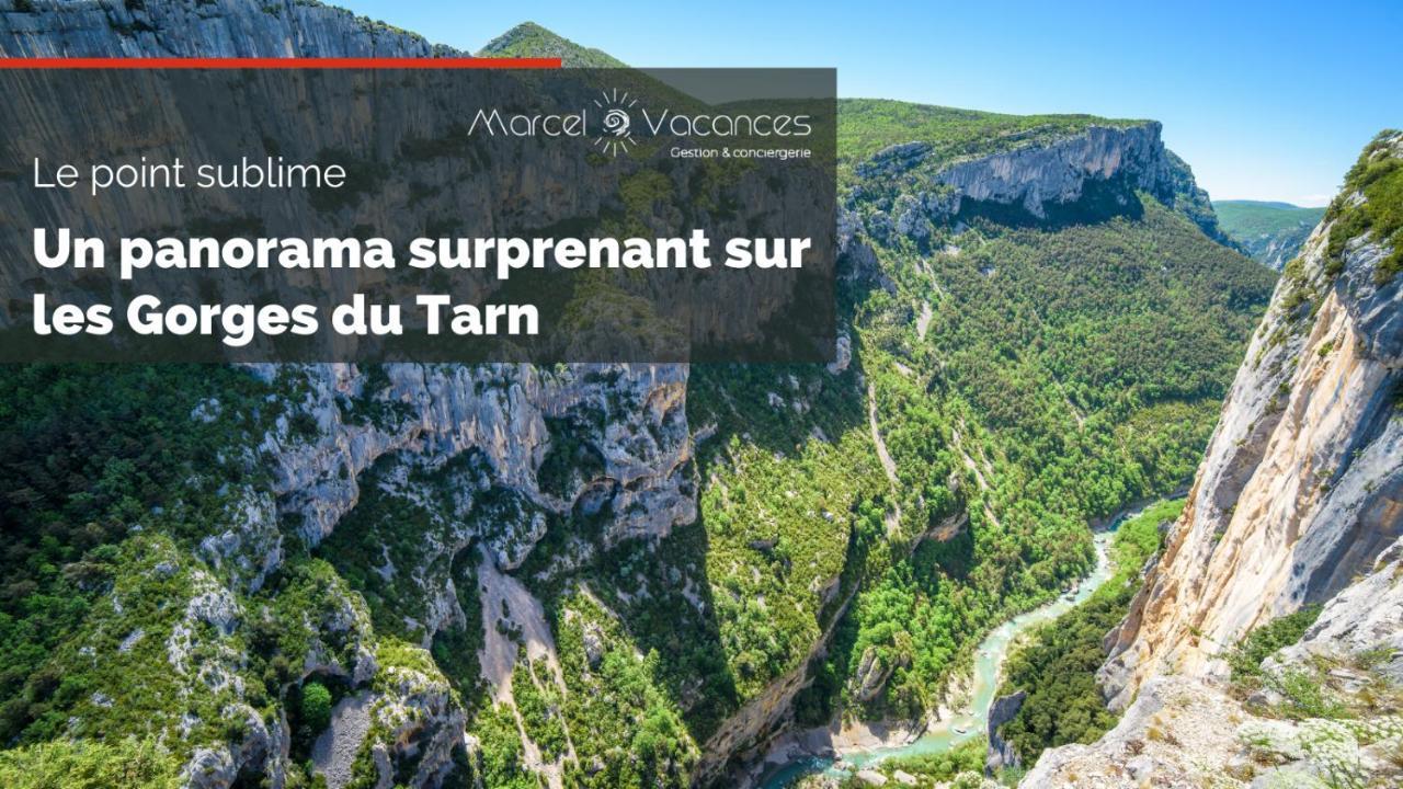 Charmant Appartement Avec Terrasse Parking Ispagnac Luaran gambar